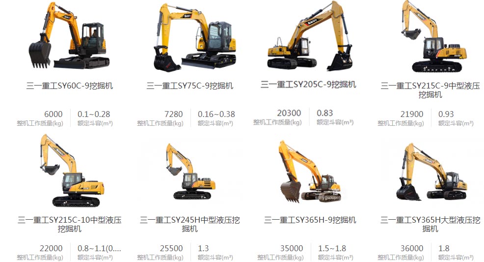 三一挖掘機